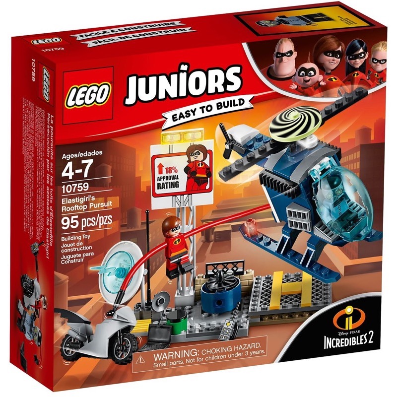 LEGO Disney Juniors 10759 Incredibles 2 - Elastigirl's Rooftop Pursuit