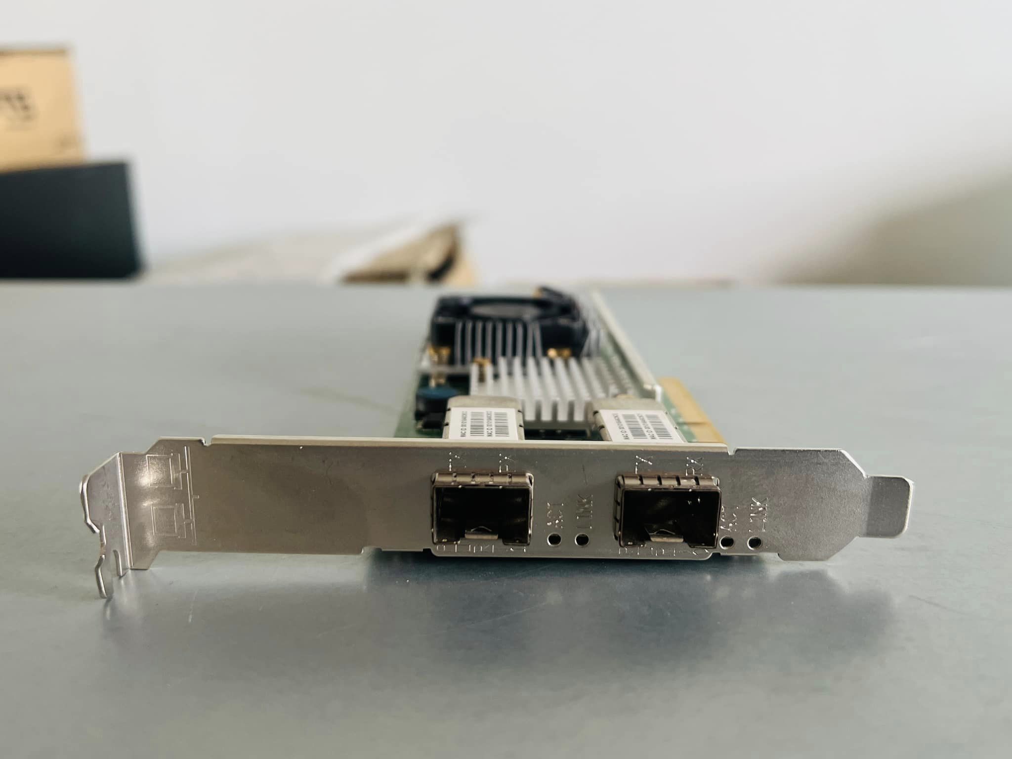 การ์ด Fiber SFP 10G Fiber Broadcom BCM957711A1113G 10GB แบบขายาวมือสองพร้อมใช้งาน