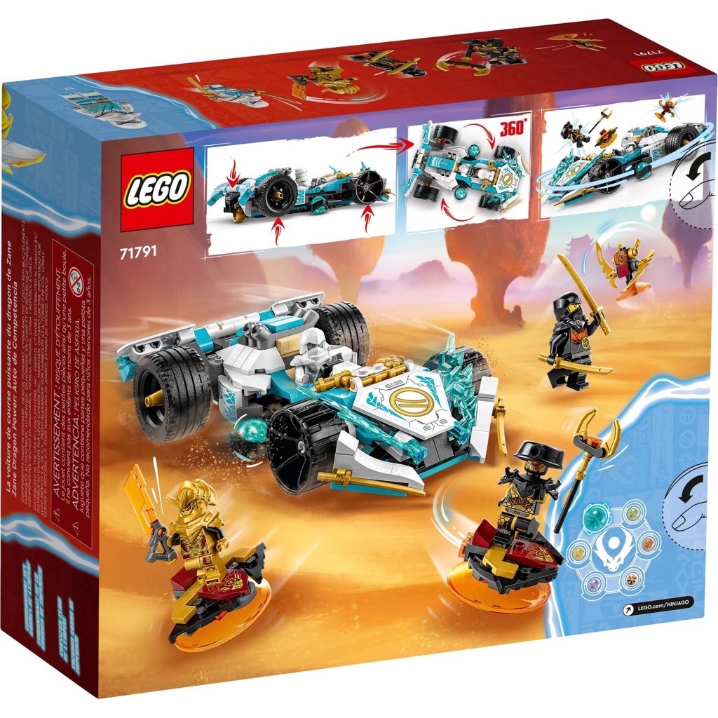 เลโก้ LEGO Ninjago 71791 Zane's Dragon Power Spinjitzu Race Car