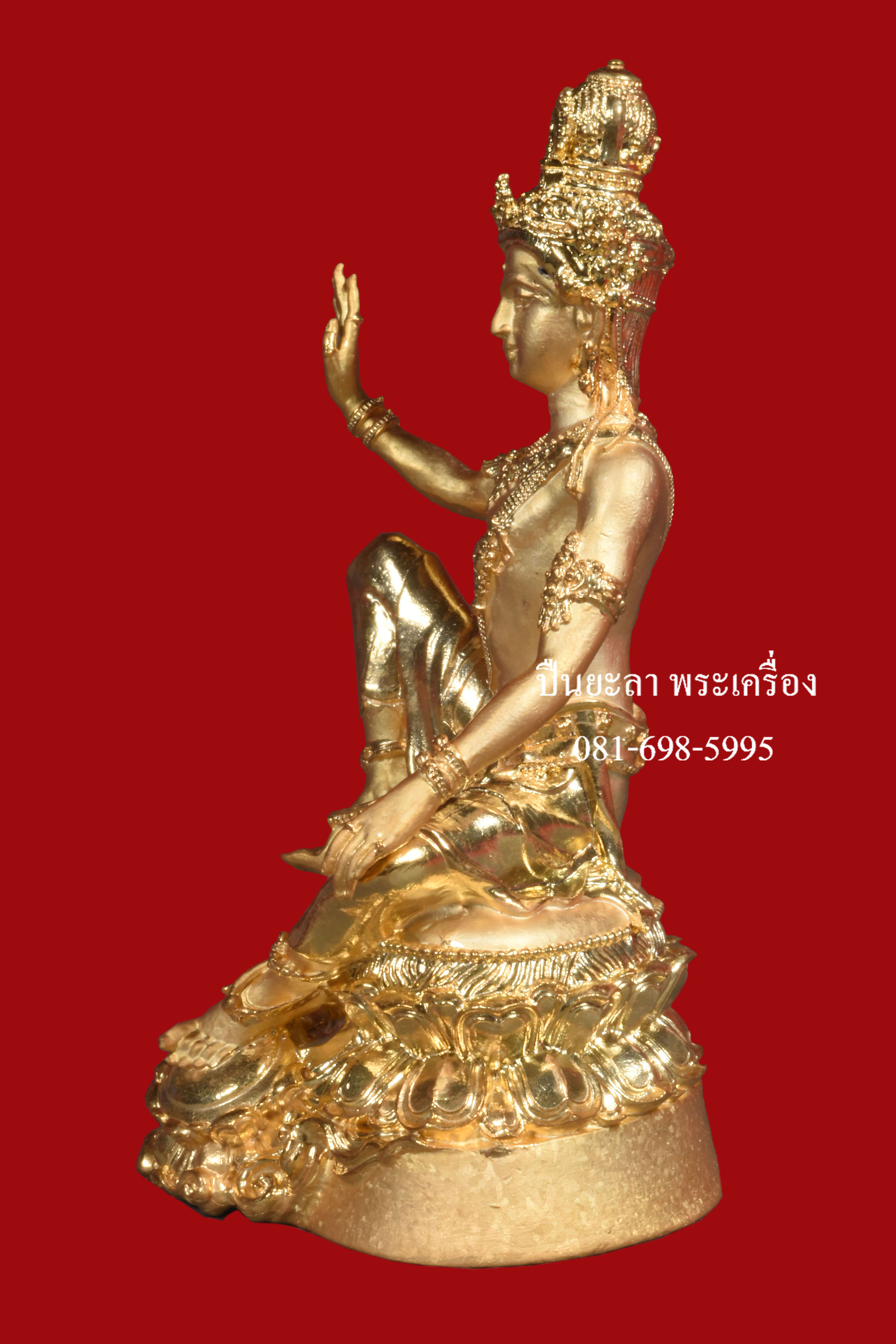 รูปหล่อบูชาจตุคามรามเทพ รุ่นโครตเศรษฐี 2 เนื้อชุบทองขัดเงาด้าน หน้าตัก 3 นิ้ว ปี 2566 พิธีดี น่าเก็บ หายากมาก