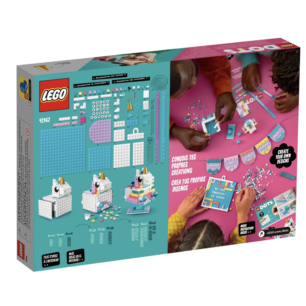 เลโก้ LEGO DOTs 41962 Unicorn Creative Family Pack