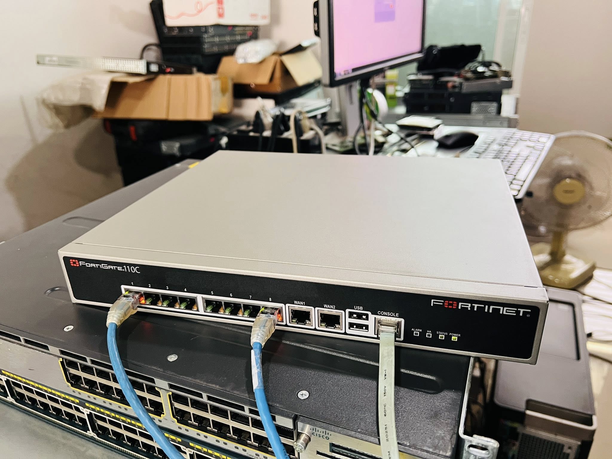 FortiGate 110C security appliance ฟอติเกตมือสองพร้อมใช้งาน