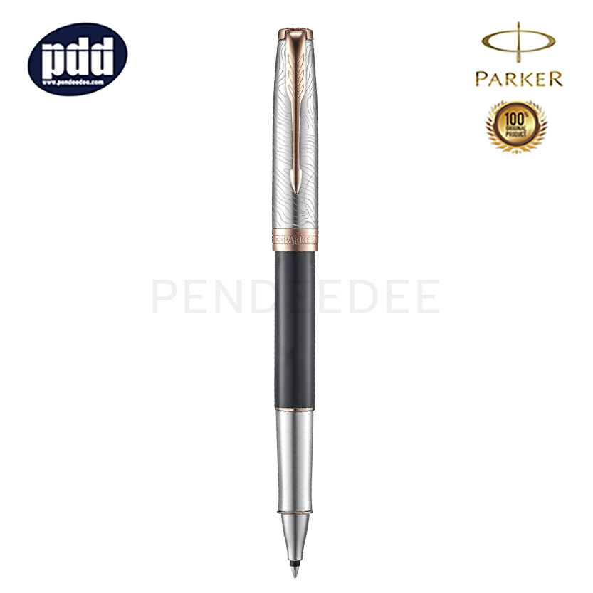 ปากกาสลักชื่อ PARKER ปากกาโรลเลอร์บอล ป๊ากเกอร์ ซอนเนต18 สเปเชี่ยล อิดิชั่น สีเทา คลิปพิ้งโกล์ด PARKER Sonnet18 Special Edition Grey PGT Rollerball Pen