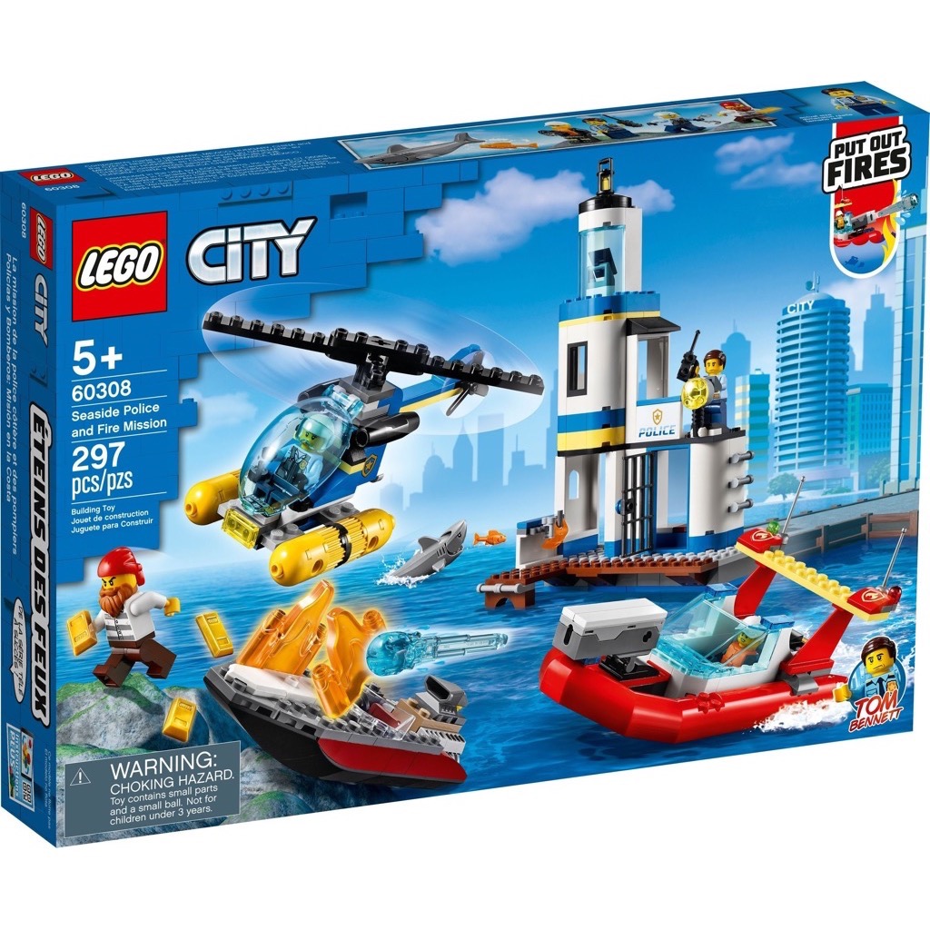 เลโก้ LEGO City 60308 Seaside Police and Fire Mission