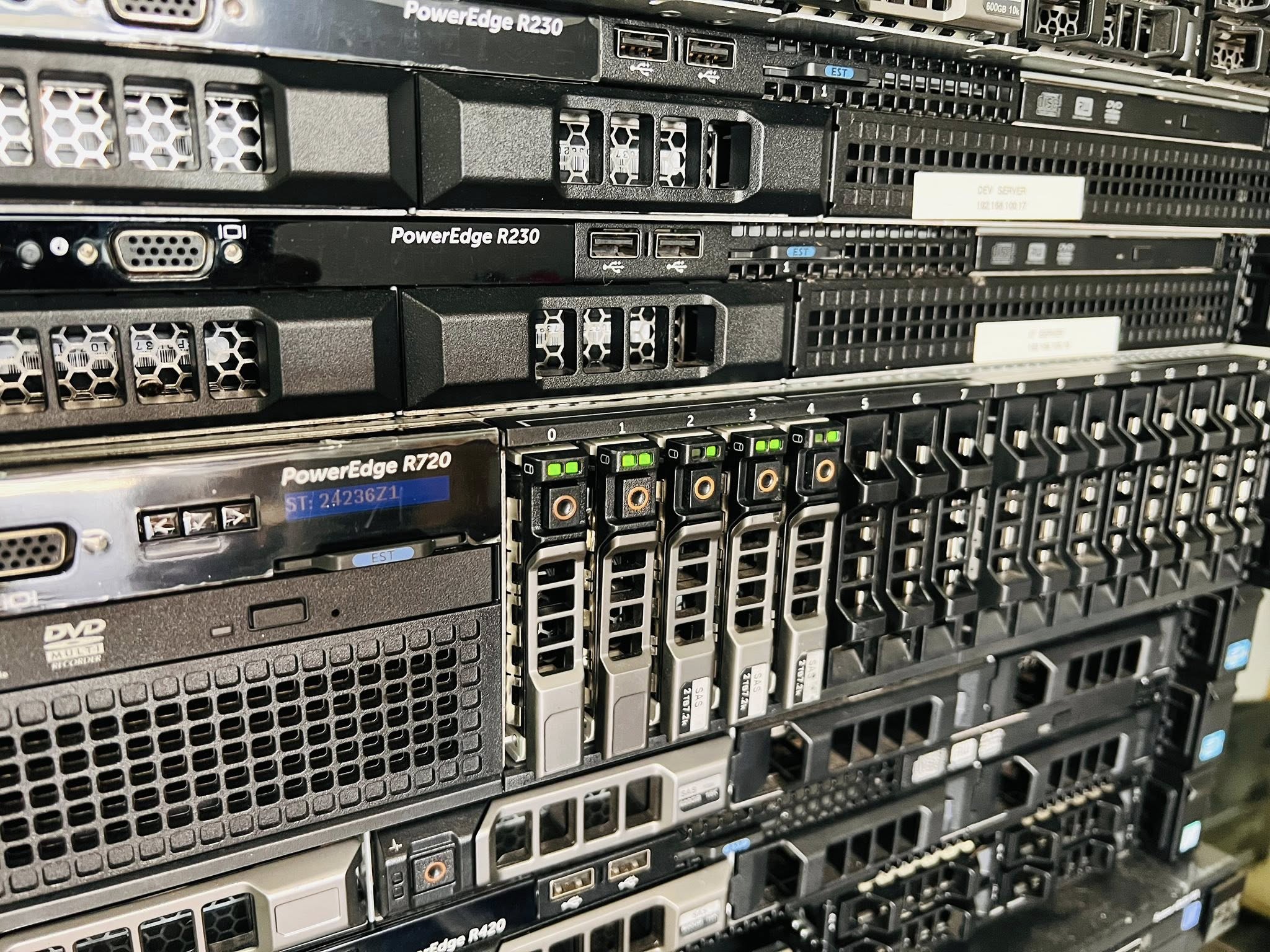 hdd dell sas 1TB 7200rpm 09W5WV 9RZ268 ฮาร์ดดิสเซิร์ฟเวอร์เดลมือสองพร้อมใช้งาน