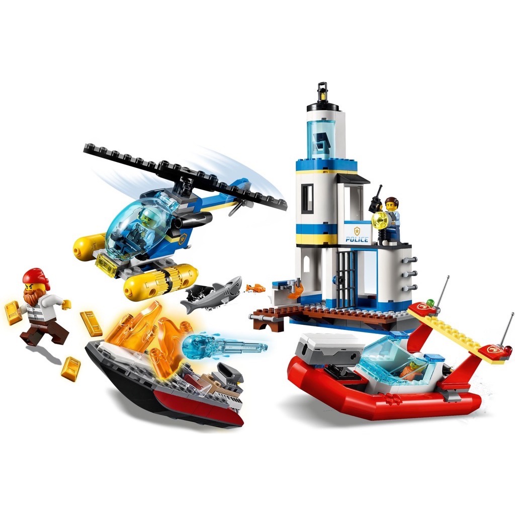 เลโก้ LEGO City 60308 Seaside Police and Fire Mission