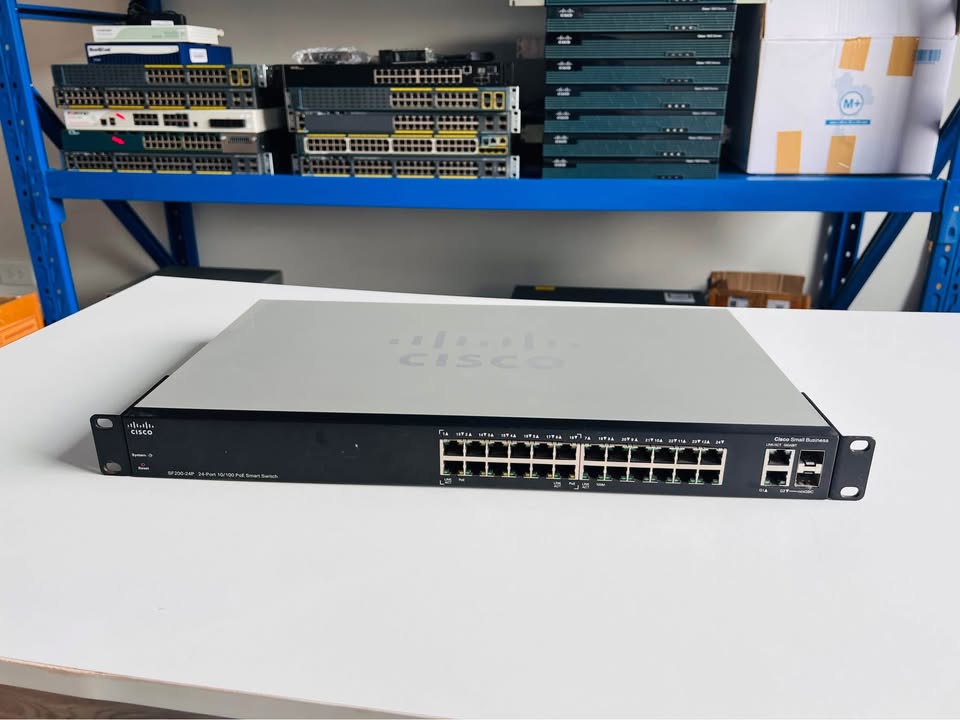 Cisco SF200 24port PoE 12port สวิทซิสโก้มือสองพร้อมใช้งาน