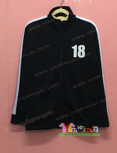 เสื้อกันหนาว เสื้อรุ่น สีดำ แขนยาว หมวก ซิปดำ มีกระเป๋า สกรีนตามสั่ง 20 21 18 SCI-MATH 40 MMWS i 601