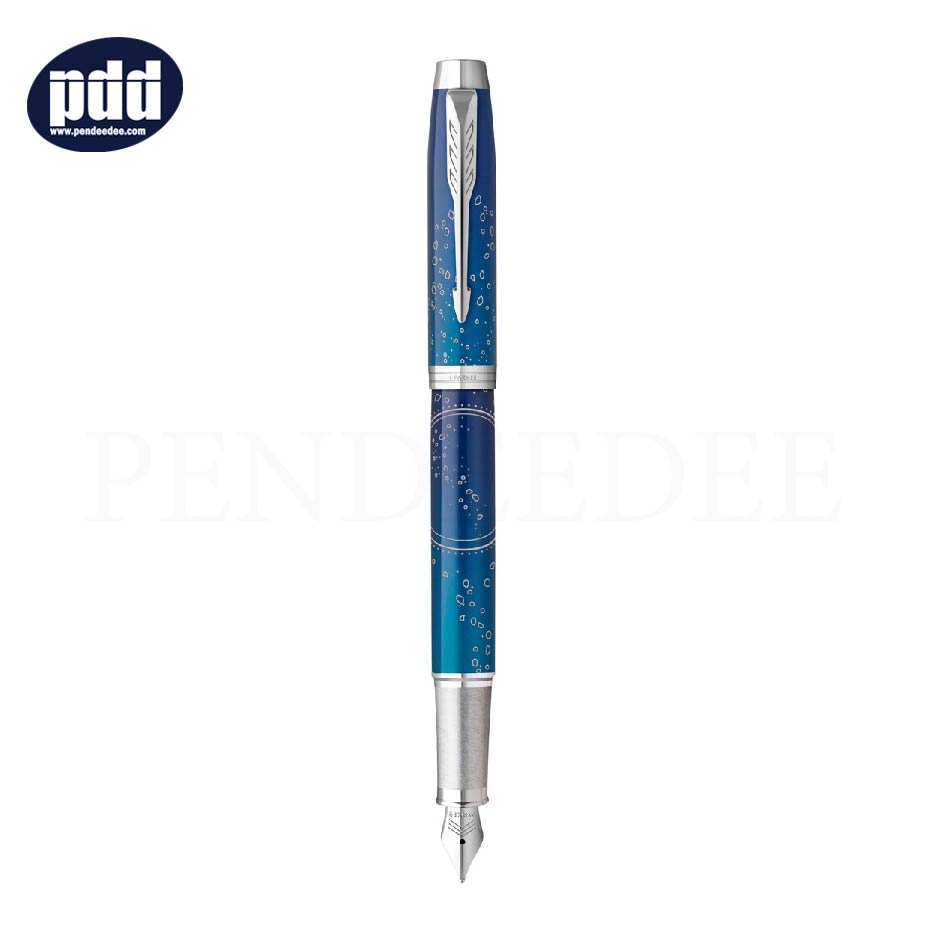 PARKER IM The Last Frontier Special Edition Submerge CT Fountain Pen ปากกาหมึกซึม ป๊ากเกอร์ ไอเอ็ม ฟรอนเทียร์ สเปเชียล อิดิชั่น ฟ้า ซับเมิร์จ คลิปเงิน