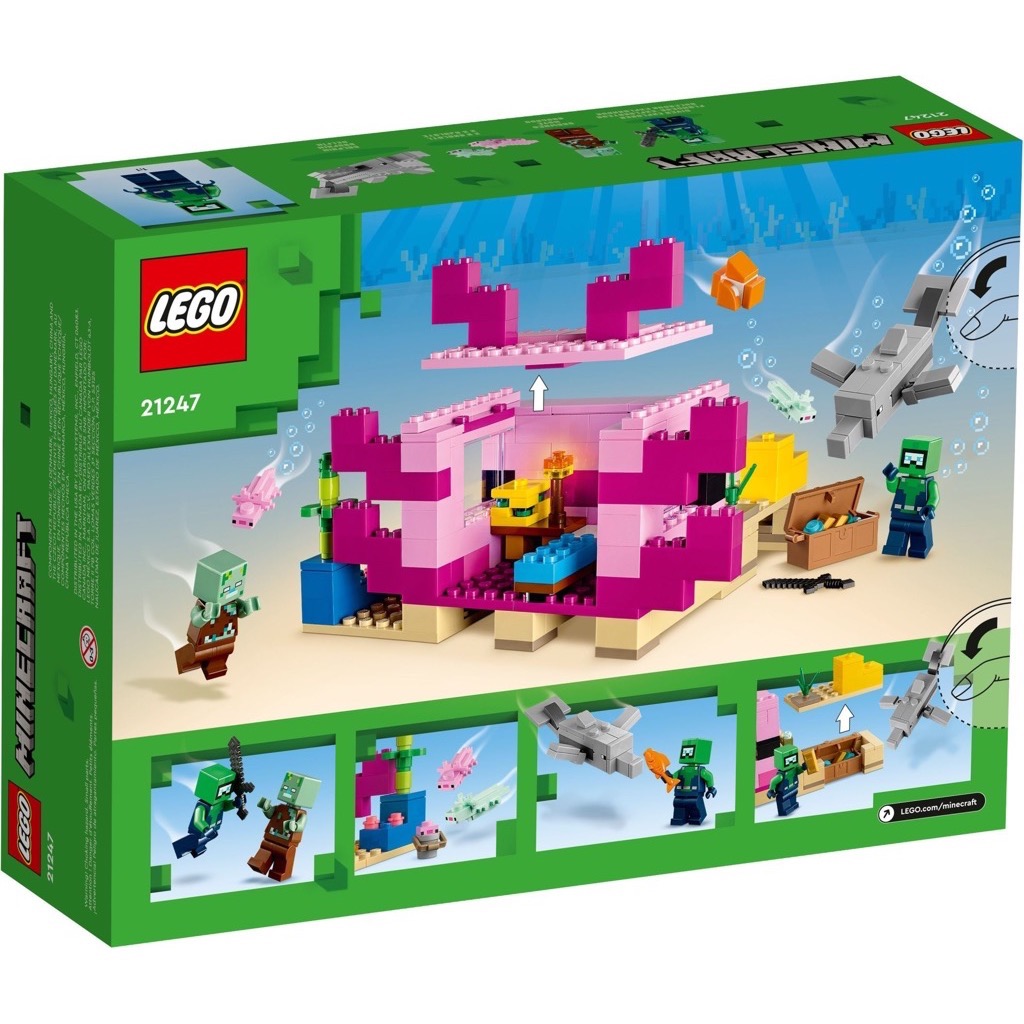 เลโก้ LEGO Minecraft 21247 The Axolotl House