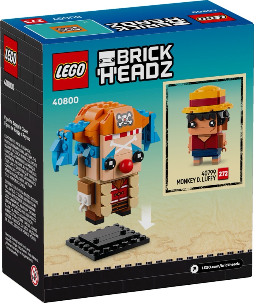 เลโก้ LEGO BrickHeadz 40800 ONE PIECE Buggy the Clown Figure