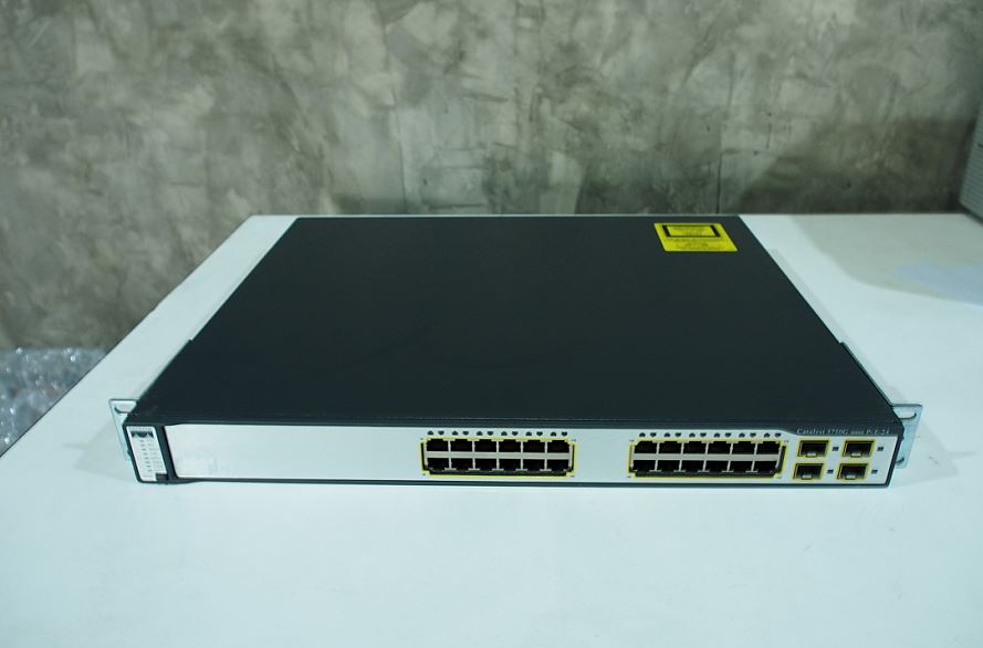 Cisco Catalyst 3750G Series PoE-24 มือ 2 พร้อมใช้งาน