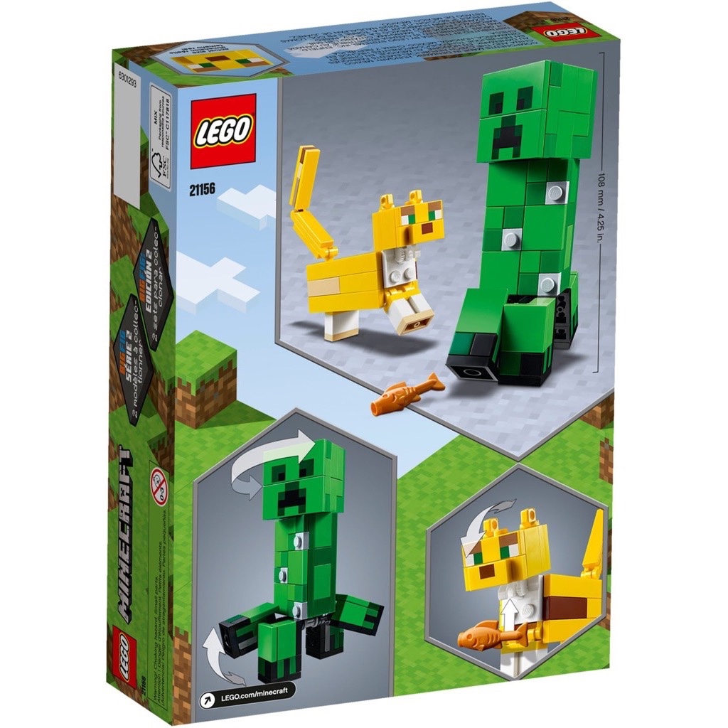 เลโก้ LEGO Minecraft 21156 BigFig Creeper and Ocelot