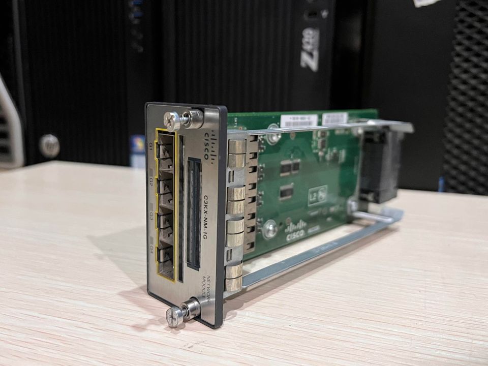 Module Cisco C3KX-NM-1G 4 sfp gigabit 3560x 3750x มือสองพร้อมใช้งาน