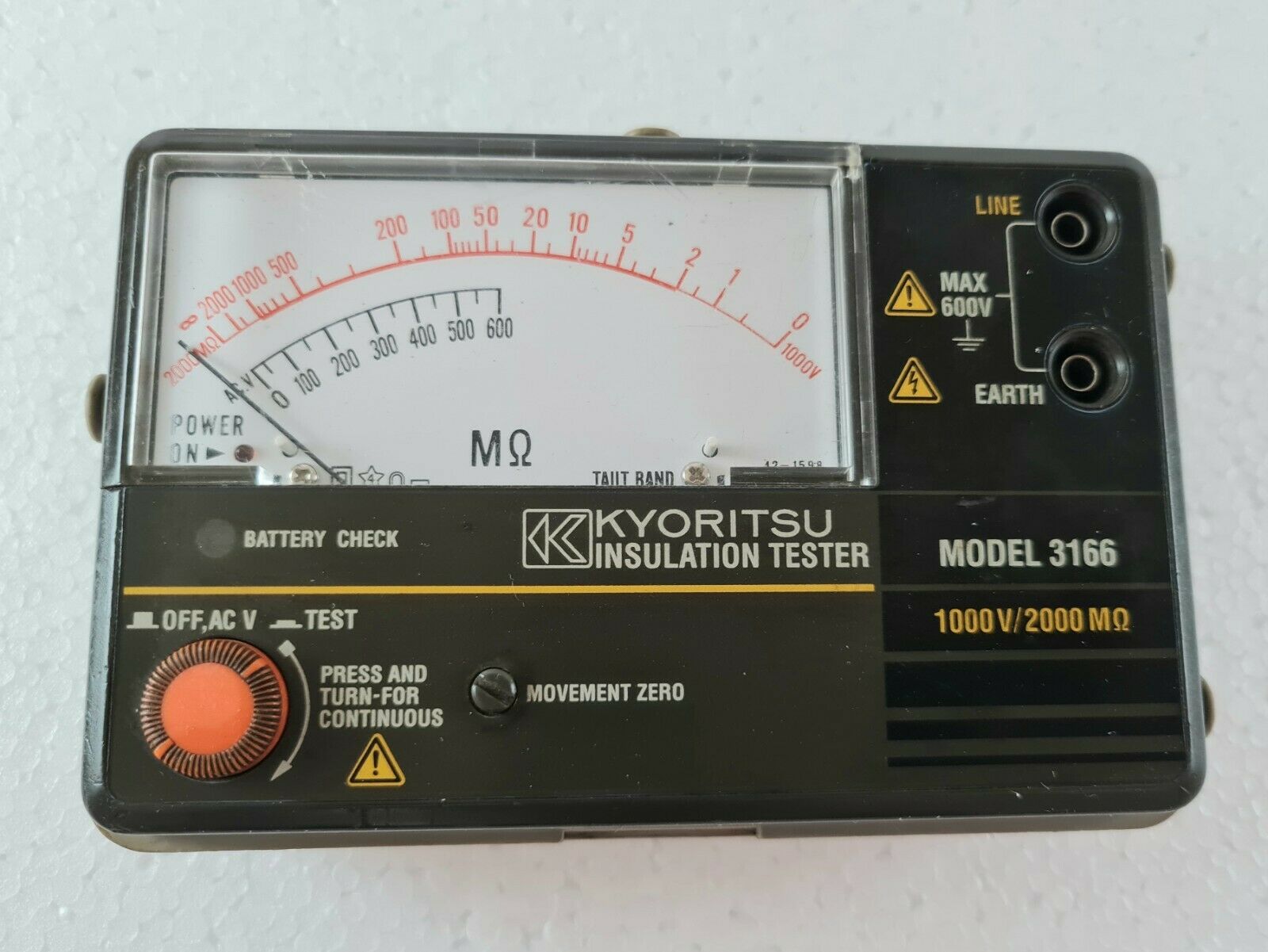 KYORITSU 3166 Analog Insulation Tester