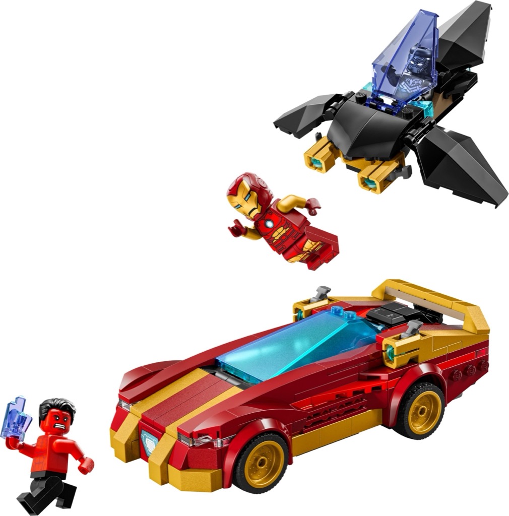 เลโก้ LEGO Super Heroes 76310 Iron Man Car & Black Panther vs. Red Hulk