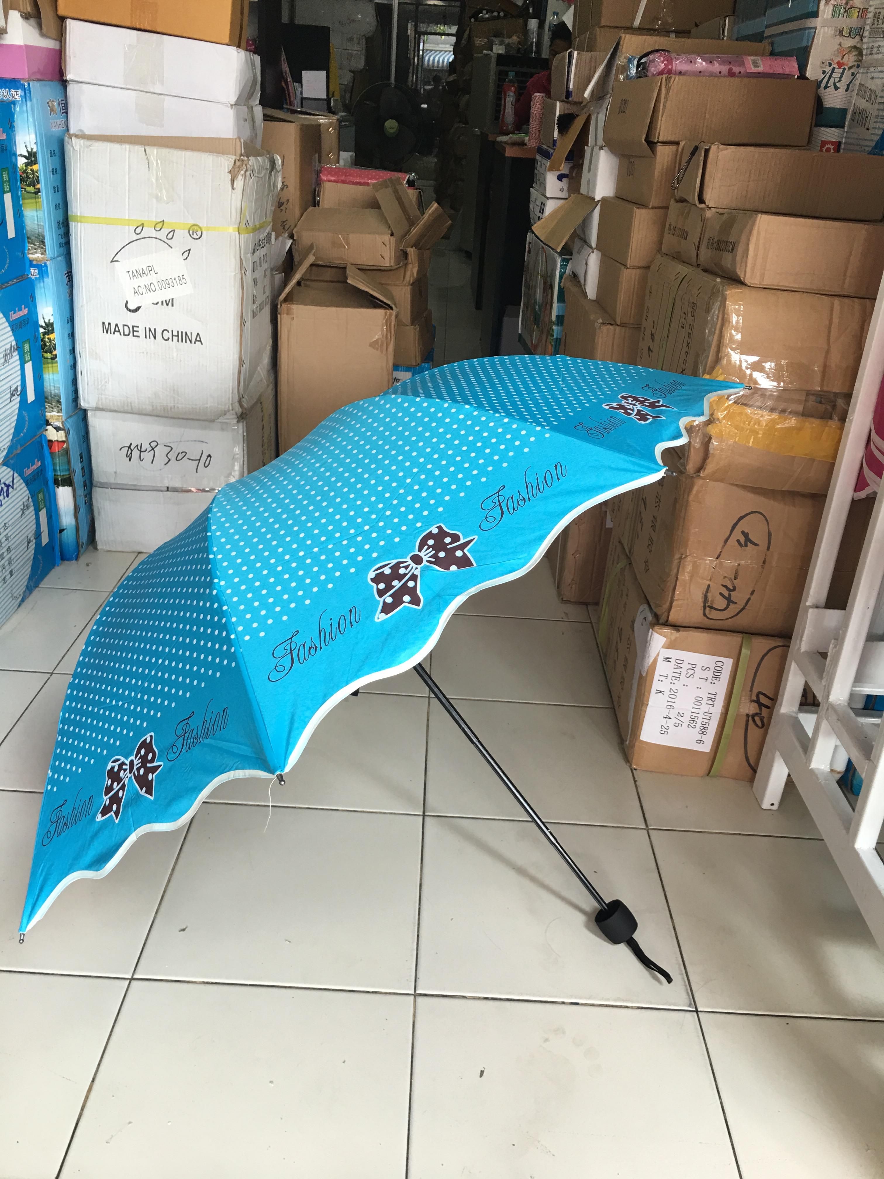 ร่มโค้งแฟชั่น ยูวีดำ รหัส8033