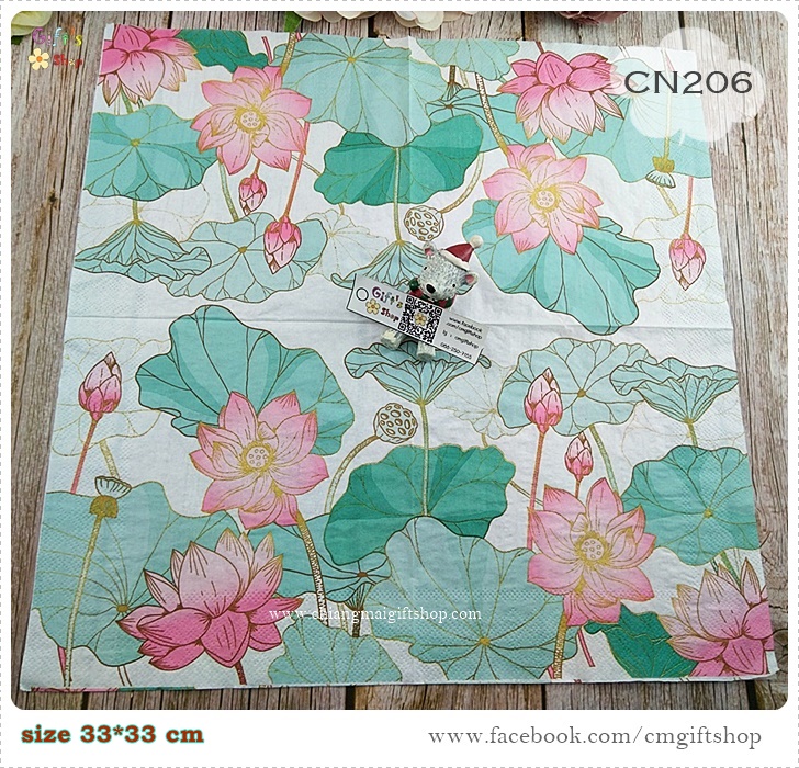 กระดาษแนปกิ้น, ลายดอกบัว, ลายดอกไม้สีชมพู, ลายใบบัว, ลายดอกบัวพื้นหลังสีขาว, ลายดอกไม้, พื้นหลังสีขาว, ลายไทยๆ