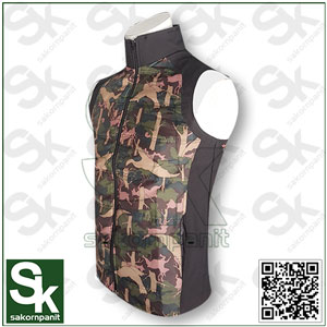 เสื้อกั๊กกันลม ลายพราง