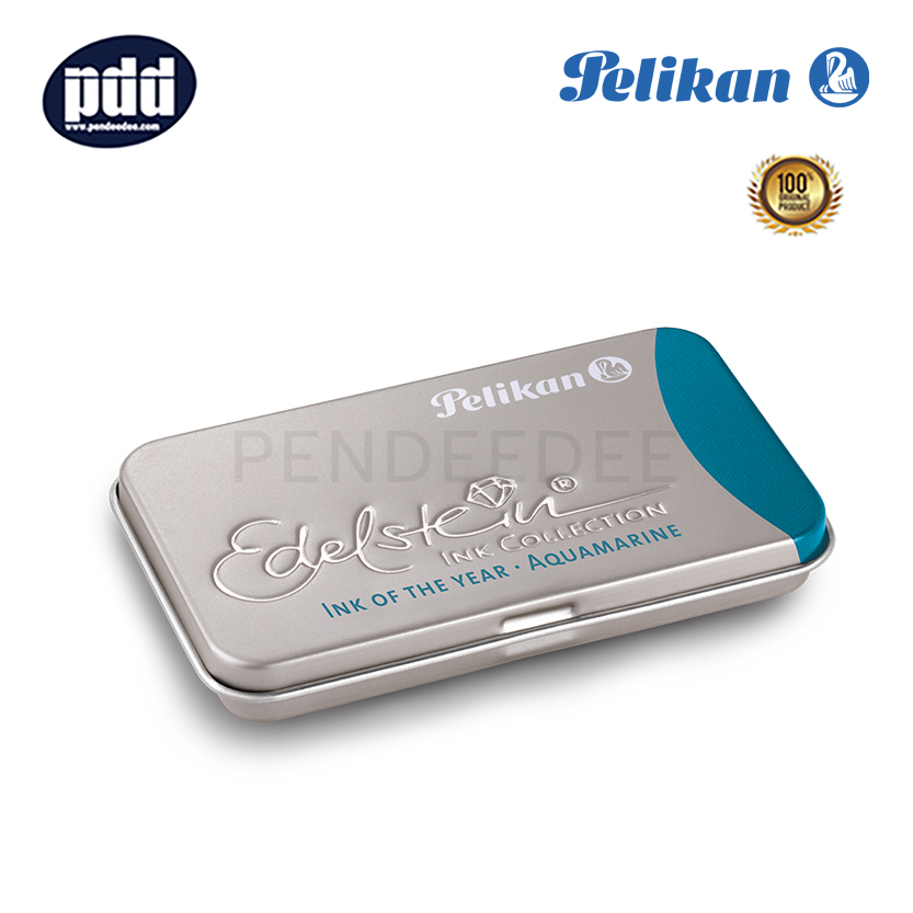 PELIKAN หมึกหลอด พิลิแกน อีเดลสไชน์ หมึกเขียวฟ้า PELIKAN Edelstein Aquamarine Ink Cartridges Refill
