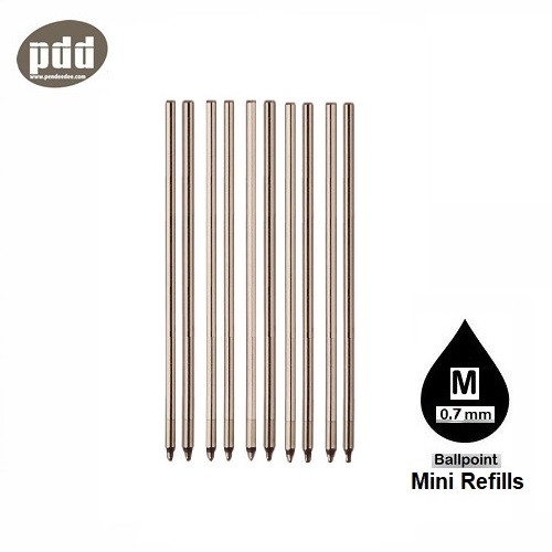 10ชิ้น ไส้ปากกามัลติเพ็น ลูกลื่น แบบสั้น D1 หมึกดำ – 10pcs D1 Muti-pen Mini Ballpoint Pen Refills - Black Ink