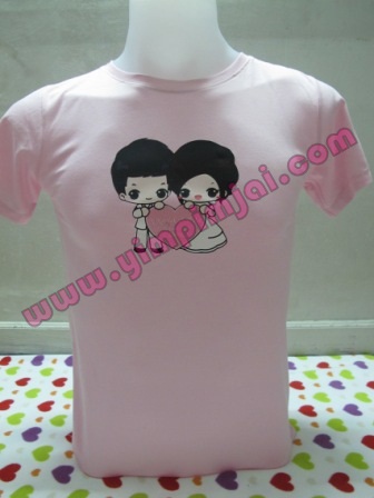 เสื้อยืดสกรีนลายคู่แต่งงาน ของชำร่วย