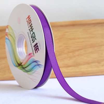 ริบบิ้นผ้าลูกฟูสีม่วงเข้ม (Purple) #GX015