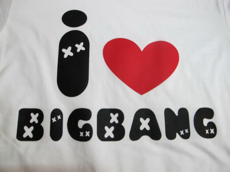 เสื้อยืด ลายสกรีน i love bigbang create by N'Pueng