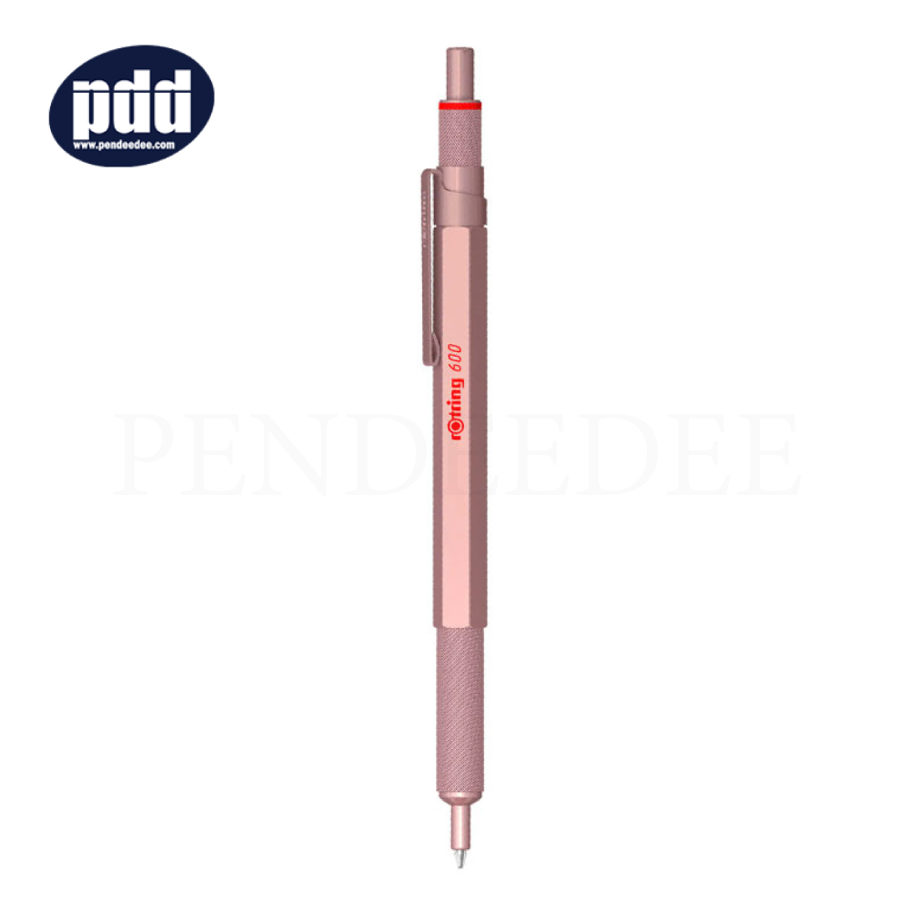 rOtring ปากกาลูกลื่นรอตริง 600 ซีรี่ส์ สีโรสโกลด์ rOtring 600 Series 1.0 mm. Rose Gold Ballpoint Pen
