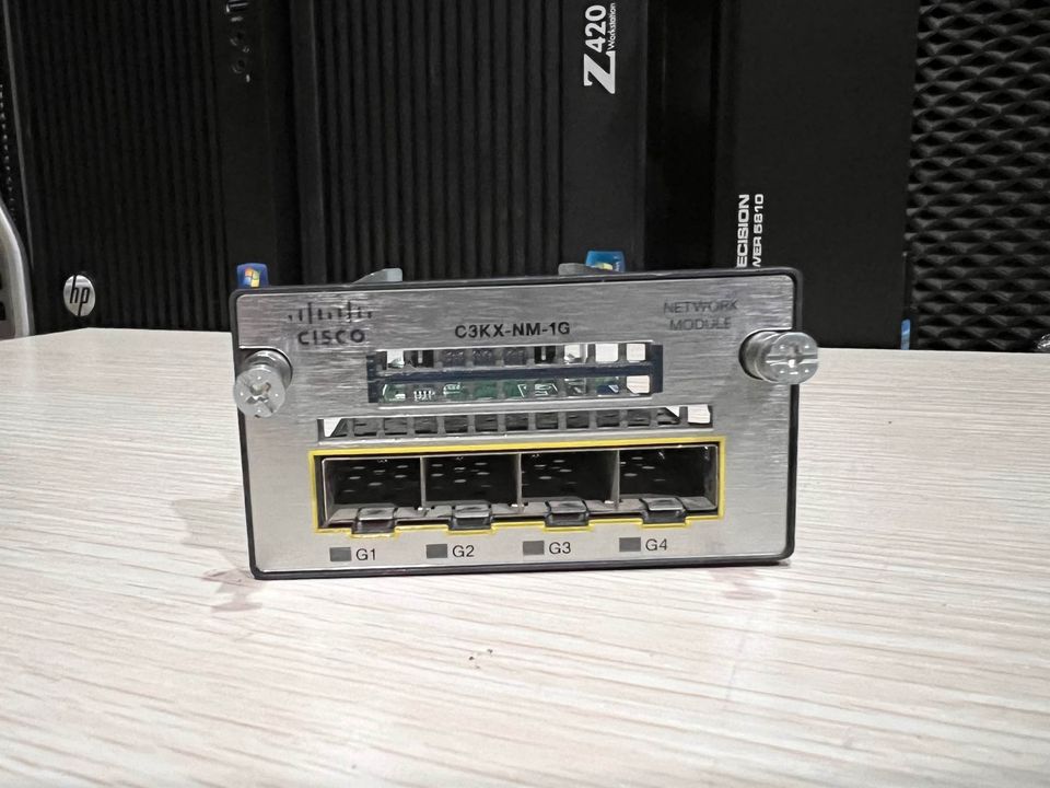 Module Cisco C3KX-NM-1G 4 sfp gigabit 3560x 3750x มือสองพร้อมใช้งาน