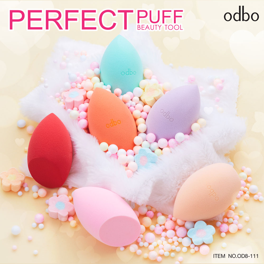 OD8-111 โอดีบีโอ เพอร์เฟค พัฟ บิวตี้ ทูล ฟองน้ำแต่งหน้า ODBO PERFECT PUFF BEAUTY TOOL คละสี
