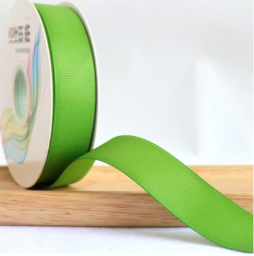 ริบบิ้นผ้าลูกฟูกสีเขียว (Jusmine Green)#GX023