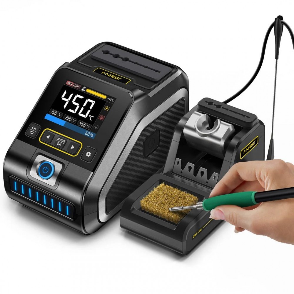 FNIRSI DWS-200 200W Power Repaid Heating Soldering Iron Station Kit