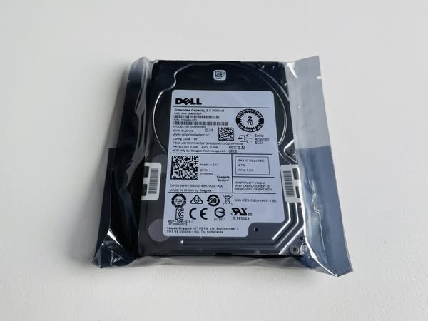 hdd dell sas 2tb 7.2k 12Gbps ฮาร์ดดิสเซิร์ฟเวอร์มือสองพร้อมใช้งาน