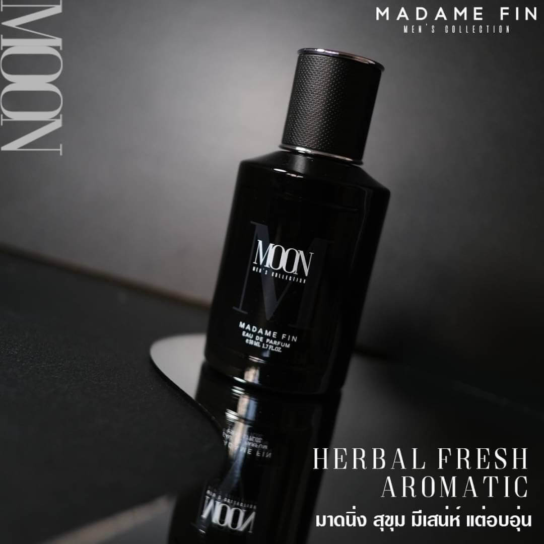 <img src="madame-fin-moon-perfume.jpg" alt="Moon น้ำหอมมาดามฟินสำหรับผู้ชาย กลิ่นหอมเท่ มาดแมน เร้าใจ เพิ่มเสน่ห์และความมั่นใจ ขนาด 50 มล."> 
