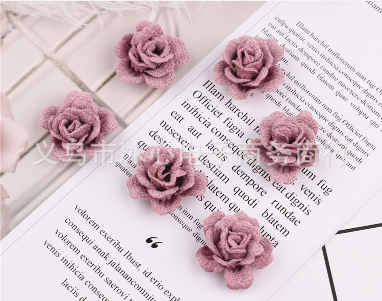 ดอกไม้ผ้า ขนาด 3 ซม. มี 8 สีให้เลือก#CR035