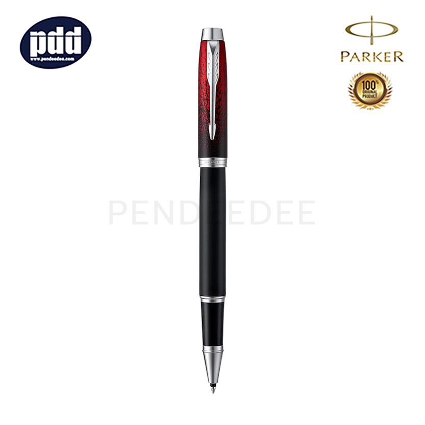 PARKER IM Special Edition Red Ignite CT Rollerball Pen ปากกาโรลเลอร์บอล ป๊ากเกอร์ ไอเอ็ม สเปเชี่ยล เรด อิคไนท์ คลาสสิค คลิปเงิน