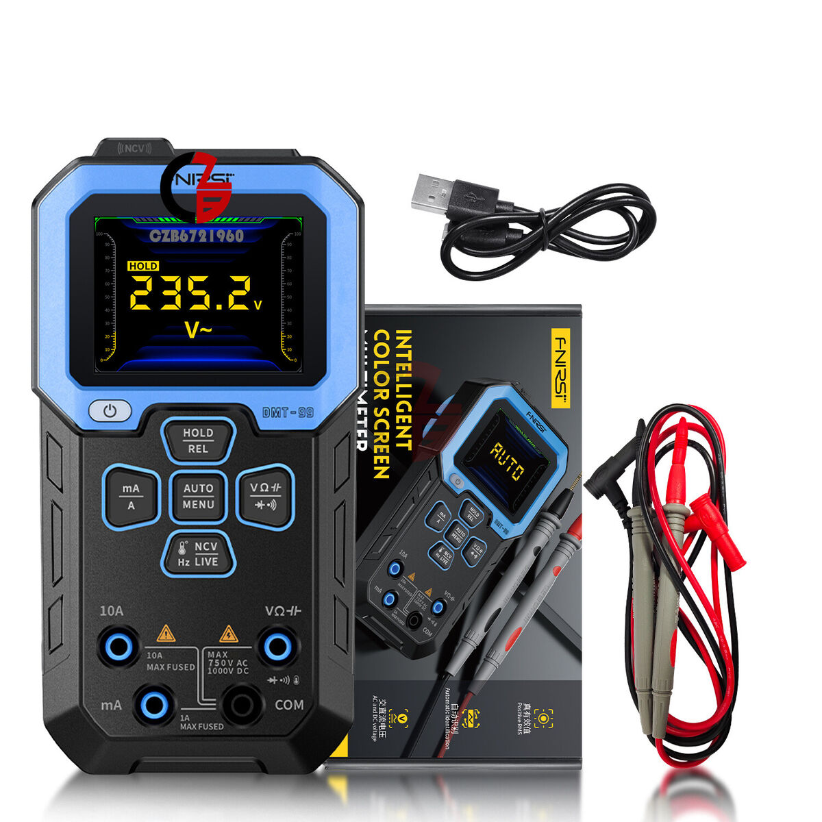 FNIRSI DMT-99 Intelligent Color Screen Digital Multi Meter