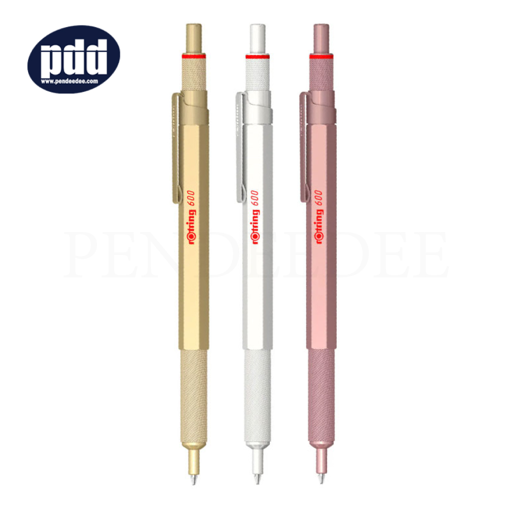 rOtring ปากกาลูกลื่นรอตริง 600 ซีรี่ส์ สีโรสโกลด์ rOtring 600 Series 1.0 mm. Rose Gold Ballpoint Pen