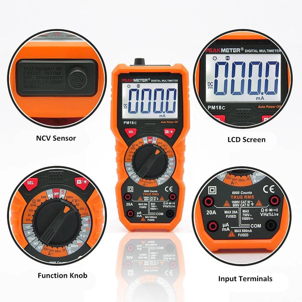 Peakmeter PM18C Digital Multimeter