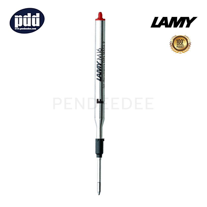LAMY ไส้ปากกาลูกลื่น ลามี่ เอ็ม16 หมึกแดง หัวเอฟ 0.5 มม. LAMY M16 Red Ink Fine Point 0.5 mm. Ballpoint Refill