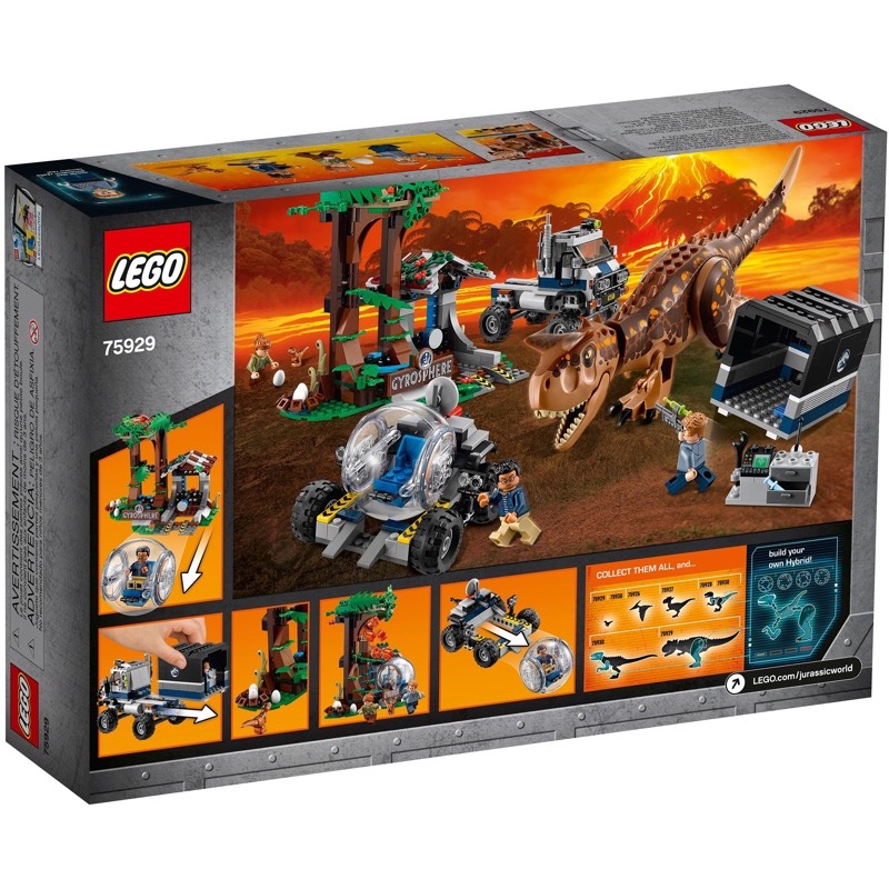 LEGO Jurassic World 75929 เลโก้ Carnotaurus Gyrosphere Escape