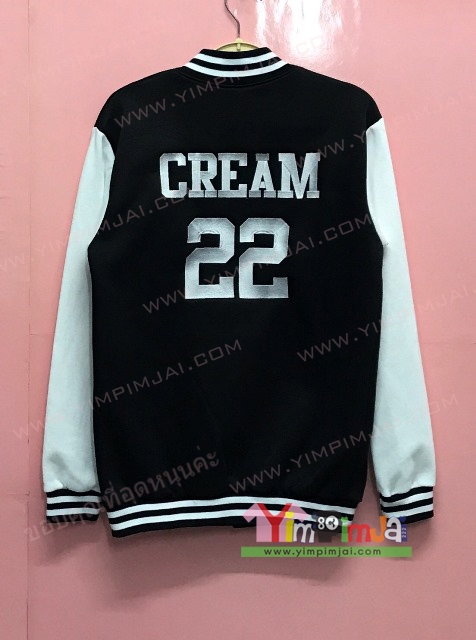 เสื้อแจ็คเก็ตเบสบอลปักชื่อ เลข เสื้อกลุ่ม