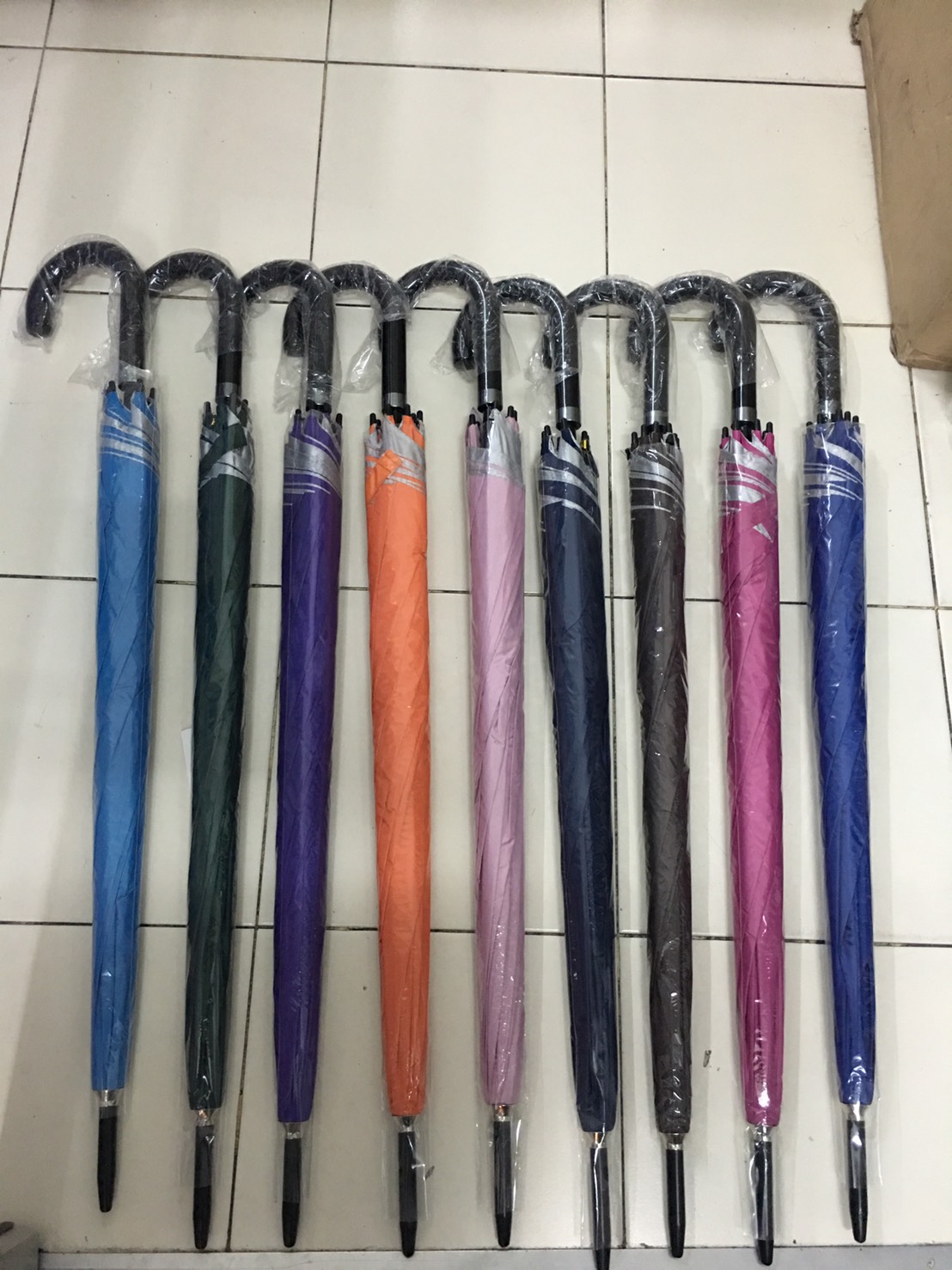 ร่มตอนเดียว8ก้านคู่24นิ้วมียูวี