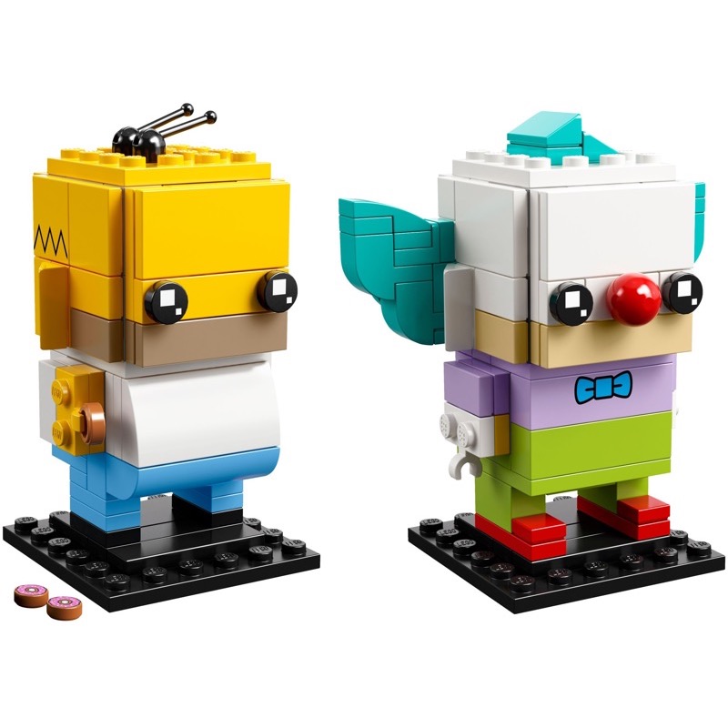 LEGO BrickHeadz 41632 Homer Simpson & Krusty the Clown
