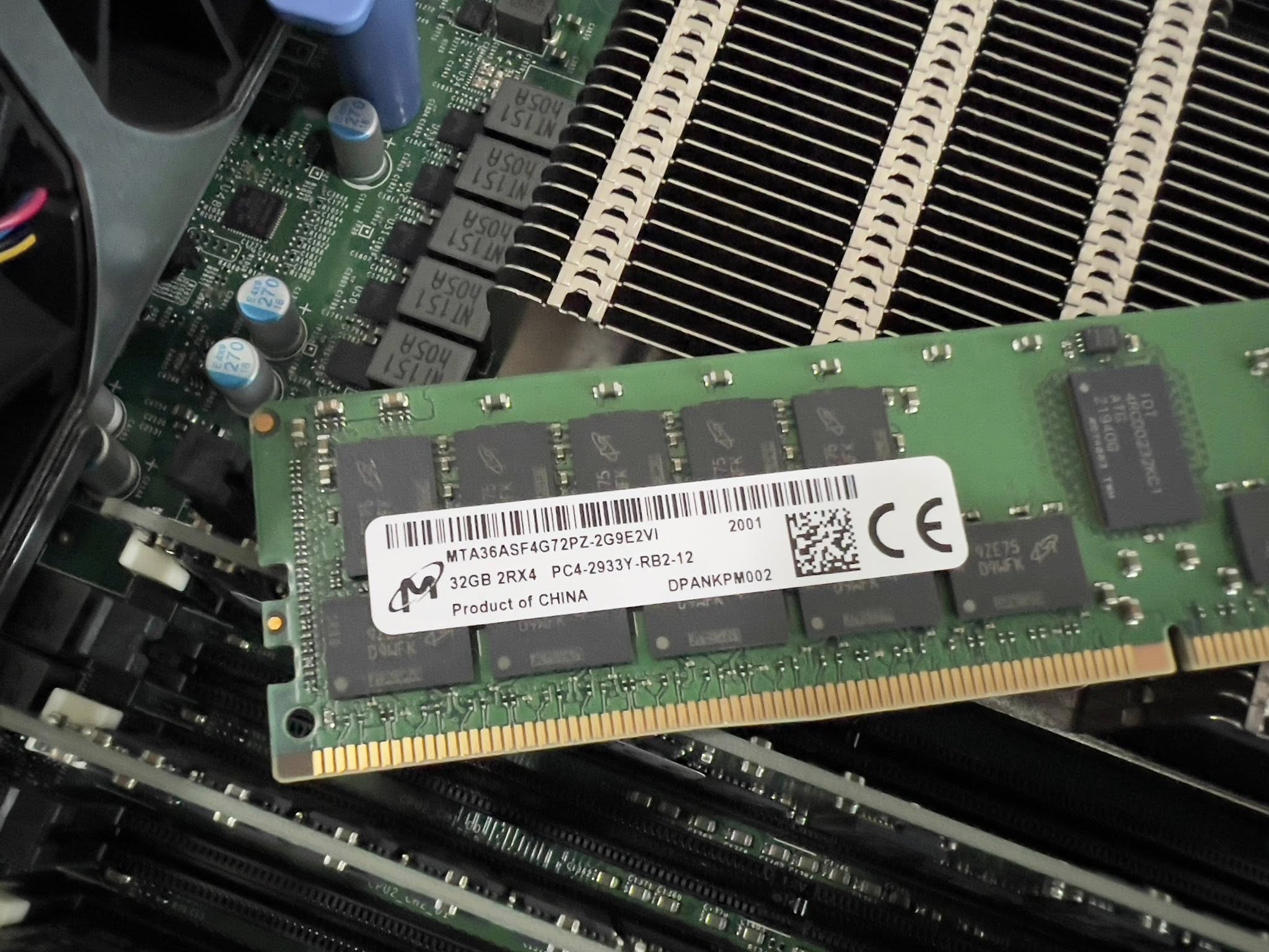 ram server 32GB 2Rx4 PC4-2933Y-RB2 แรมเซิร์ฟเวอร์มือสองพร้อมใช้งาน