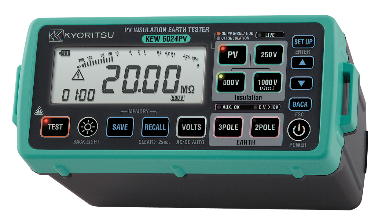KYORITSU KEW 6024PV PV Insulation Earth Tester