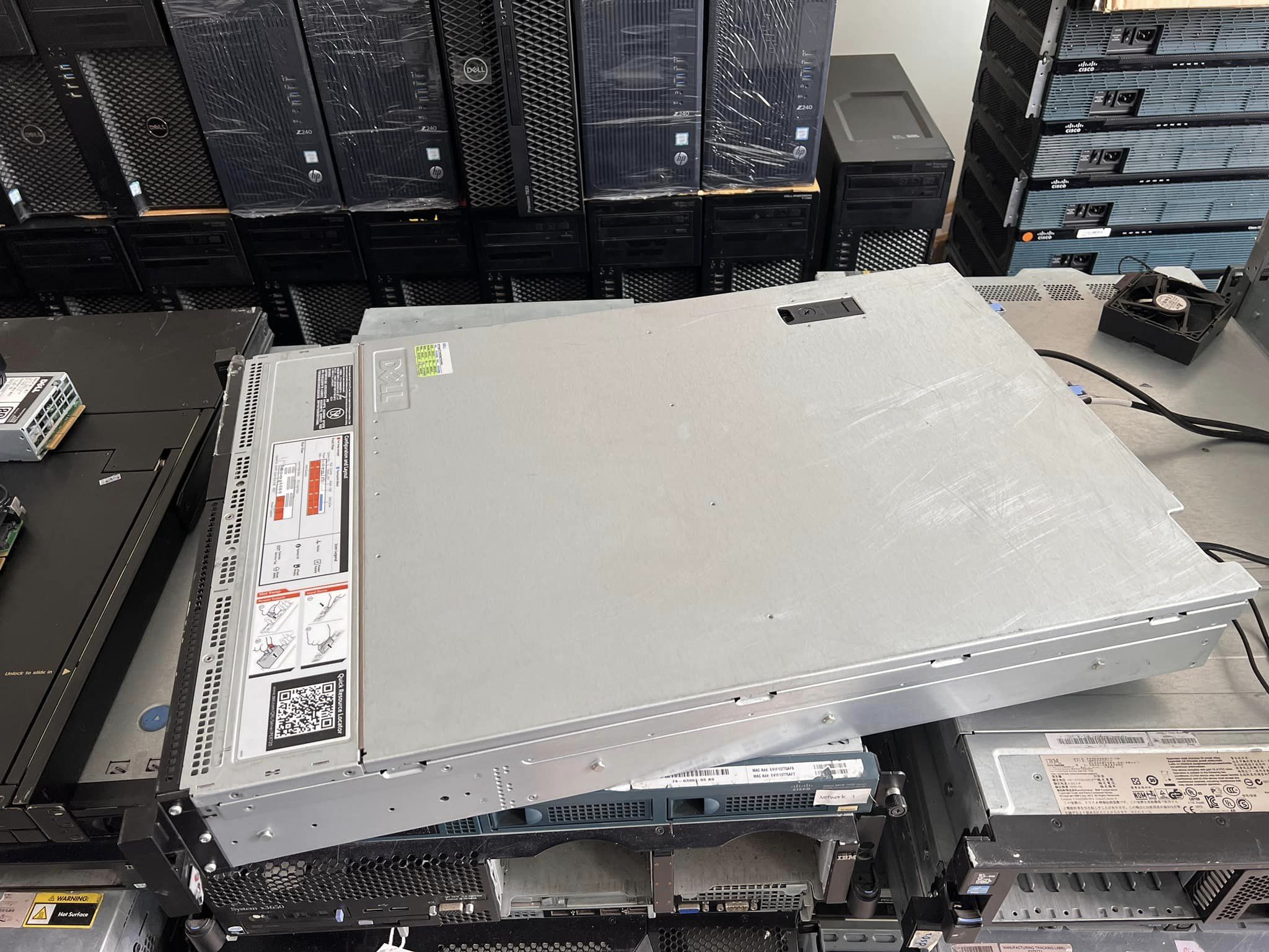 dell r720 2cpu 64gb 24cores เซิฟเวอร์มือสองพร้อมใช้งาน