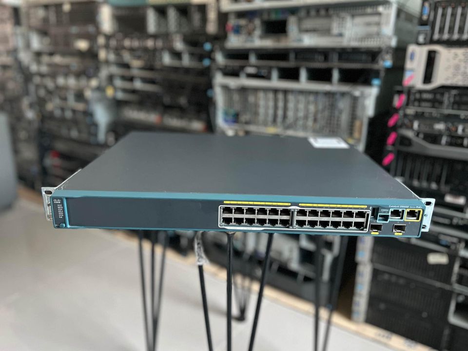Cisco 2960S-F24PS-L switch PoE 24 port มือสองพร้อมใช้งาน
