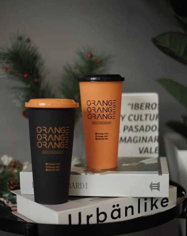 สกรีนแก้ว PP แข็ง แก้วพลาสติกแข็ง แก้วกาแฟ หลากสีสัน